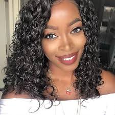 Lace Front Wigs Black Hair African Human Hair Wigs In Wigbaba Com Wig Hairstyles Human Hair Wigs Curly Hair Styles Naturally