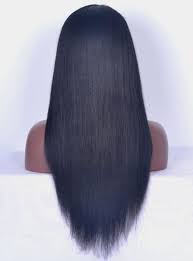 Forget about keeping up with the kardashians; Jet Black Yaki Straight Human Hair Full Lace Wig Hh085 Home Divaswigs Com