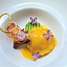 Ravioli With Zucchini And Cream Philadelphia Crispy Bacon Sauce Hollandaise Posted By Our User Silvia Yordanovareg Via The Truefoodies App For More Chefs R