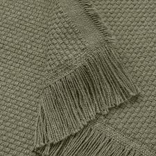 Black And White Striped Throw Blanket Ikea Oddrun Throw Dark Green Ikea In 2020 Green Throw Blanket Textured Throw Blanket Ikea Throws