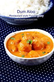 Dum Aloo Recipe How To Make Dum Aloo Swasthis Recipes