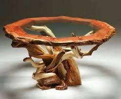 Tree Root Coffee Table Decoration Bois Deco Bois Meuble Bois Brut