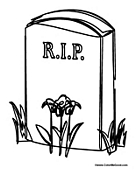 All rights belong to their respective owners. Graveyard Coloring Pages
