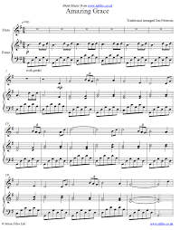 Download mp3 (2.24 mo) : Amazing Grace Arrangement For Piano And Flute By Jim Paterson Sheet Music
