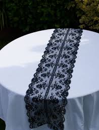 Black Lace Table Runner For Your Special Day Black Lace Table Lace Table Runners Lace Table Runner Wedding