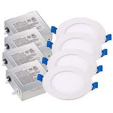 Adding a dimmer switch costs $55 to $150. Bazz Recessed Light Kit Dimmable 4 25 In White 4 Pack Sldskb4w4 Rona
