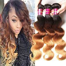Unice Hair Brazilian Virgin Ombre Hair Body Wave Weft 3 Bundles 100 Human Hair Weave Extensions 20 22 Human Hair Weave Extensions Unice Hair Weave Hairstyles