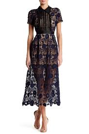 Few Moda Lace Yoke Midi Dress Nordstrom Rack In 2020 Lace Embroidery Dress Dresses Nordstrom Dresses