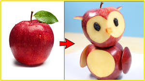 3 Simple Fruit Carving Ideas For Kids Fruit Carving Apple Step By Step In 2020 Fruits For Kids Fruit Art Kids Food Art For Kids