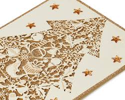 Maybe you would like to learn more about one of these? Papyrus Christmas Cards Boxed Gold Glitter Holiday Chrismtas Tree 8 Count