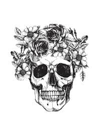 Black And White Sugar Skull Thigh Tattoo Pin On Halloween