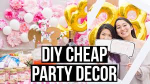 It is not hard to create birthday cards and to make it easier for you, we have collected awesome homemade birthday card ideas you can easily create at home. Diy Cheap And Easy Dollar Store Party Decorations Eva Chung Youtube