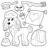 (no spam, ever!) subscribe (free. Poodle And Pet Accessories Coloring Pages Surfnetkids Coloring Books Unicorn Coloring Pages Pet Accessories