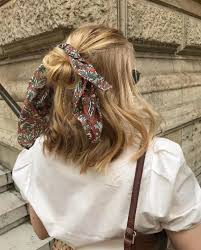 21 pretty ways to wear a scarf in your hair inspira hairstyle ideas ponytail ponytailhairstyles ponytailstylesshort bandana sac stili bandana sac sac