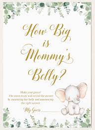 Virtual Baby Shower Games How Big Is Mommy S Belly How Etsy Virtual Baby Shower Games Virtual Baby Shower Online Baby Shower