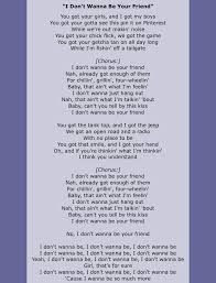 I Don T Wanna Be Your Friend I Wanna Kiss I Don T Wanna Be Your Friend Scotty Mccreery Favorite Lyrics Words Country Singers