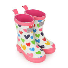 Hatley Girls Rainbow Hearts Rain Boots Rain Boots