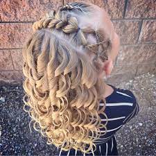 Happy Memorial Day Today We Did A Fun Hairstyle With A Star Inspired By Pricheski Day Fun Cool Hairstyles Kids Hairstyles Toddler Hairstyles Girl