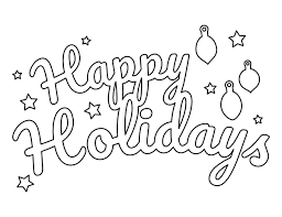 On this page you'll find free samples from my range of printable coloring books and published coloring books, which have sold over 3.5 million copies worldwide!these coloring pages are also fun for teens, tweens and kids! Printable Happy Holidays Coloring Page