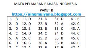Download Pdf Soal Dan Jawaban Ucun 2 Bahasa Indonesia Smp Tahun 2018 2019 Paket B Kumpulan Soal Unbk Cpns Pppk Ujian Nasional