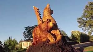 Wood carving has especially been an integral art form for expressing the world culture and * relief wood carving, family coat of arms (crest) carved from basswood clay model for coat of arms family. Dead Tree Transformed Into Work Of Art In Granite Bay Neighborhood