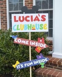 This Huge Mickey Mouse Clubhouse Welcome Sign Is Perfect For Any Mickey Mickey Mouse Themed Birthday Party Mickey 1st Birthdays Mickey Mouse Party Decorations