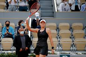 In action during her fourth round match against kazakhstan's elena rybakina reuters/sarah. 3 Rmyt Gp 7ygm