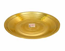 Shop Brass Tambalam Plate-12 Inches