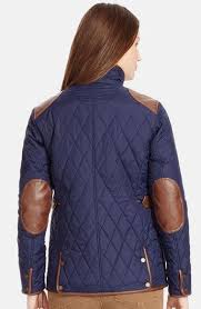 Lauren Ralph Lauren Faux Leather Trim Quilted Jacket Regular Petite Nordstrom Quilted Jacket Nordstrom Jackets Fashion