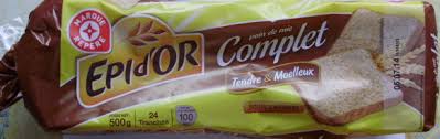 Pain De Mie Complet Tranche Tendre Moelleux 24 Tranches Epi D Or 500 G 24 Tranches