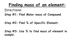 To calculate the mass percent of an element in a compound, we divide chemists defined the molar masses of elements such that a mole of atoms of a single element would find the atomic mass of sodium chloride from the periodic table by adding the relative masses of sodium and chloride together. Percent Composition Empirical Formulas Molecular Formulas Ppt Video Online Download