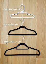 Juniors 14″ hanger w/ clips in natural c/o (also in 14.5″ velvet slim style or in 15.5″ petite). Clothing Hangers For Petite Clothes Since Wen