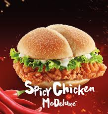 Image result for McDonalds Double Spicy Chicken McDeluxe