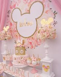 Get minnie mouse pink and gold delivered to your door. Pink And Gold Minnie Mouse First Birthday Party Pretty My Party