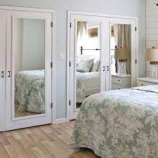 Adding Mirror Panels To Built In Cupboard Or Closet Doors Completely Transforms Any Room And Is Bedroom Closet Doors Mirror Closet Doors Master Bedroom Closet