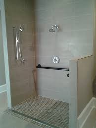 Handicap Accessible Shower W Custom Grab Bars Accessible Bathroom Design Handicap Bathroom Design Handicap Bathroom