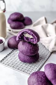 Vegan Ube Cheese Pandesal Floured Frame Recipe Pandesal Food Ube