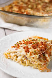 Bacon Cream Cheese Baked Spaghetti Is A Delicious Pasta Recipe Loaded With Crumbled Bacon Philadelphia Whi In 2020 Baked Spaghetti Beef Casserole Recipes Bacon Dishes