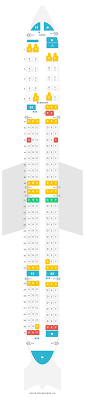 Seat Map Boeing 757 300 753 Icelandair Find The Best