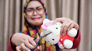 Squishy Dares Omg I Cut My Hello Kitty Youtube