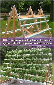 The simplest type of hydroponic garden is a wick system. Diy A Frame Vertical Hydroponic Garden System