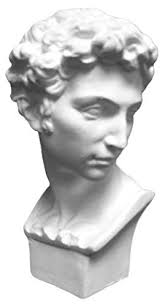 Torino Mini David Head Plaster Cast Mannequin Great For Artists