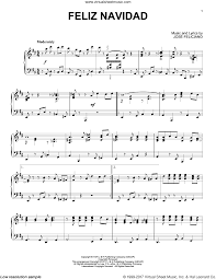 Feliciano Feliz Navidad Jazz Version Arr Phillip Keveren Sheet Music For Piano Solo Sheet Music Virtual Sheet Music Music Printables