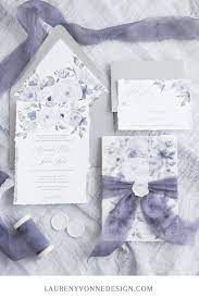 Dusty Lavender And Gray Wedding Invitation Lavender Wedding Invitations Grey Wedding Invitations Spring Wedding Invitations
