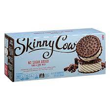 Skinny Cow Ice Cream Sandwiches Low Fat No Sugar Added Vanilla 6 4fl Oz Pavilions
