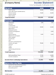 Income Statement Template For Excel