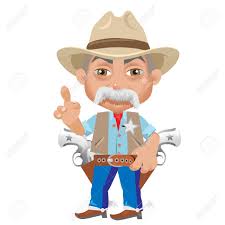 Wise Sheriff, Cartoon Character In Wild West, Man Isolated Royalty Free  SVG, Cliparts, Vectors, and Stock Illustration. Image 56599629.
