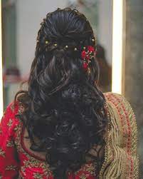 Let Your Hair Down 3 Indian Bridal Hairstyles Bridal Hairstyles Indian Wedding Hairstyles Bridal G Engagement Hairstyles Indian Hairstyles Long Hair Styles
