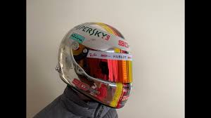 Free bonuses with your purchase get a beautiful vettel flag with the purchase of your helmet. Sebastian Vettel 2019 Singapore Gp F1 Replica Helmet Full Size Youtube