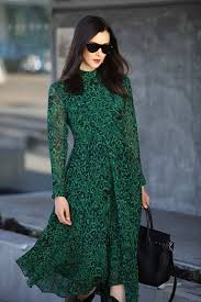 Whistles London Emerald Green Leopard Print Dress Green Leopard Print Dress Green Dress Casual Green Dress Outfit